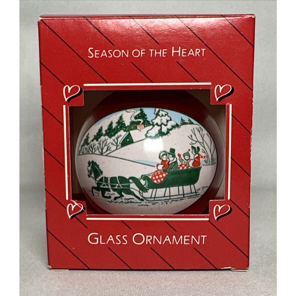 Hallmark Keepsake Ornament - 'Season Of The Heart' Dated 1986 glass ball